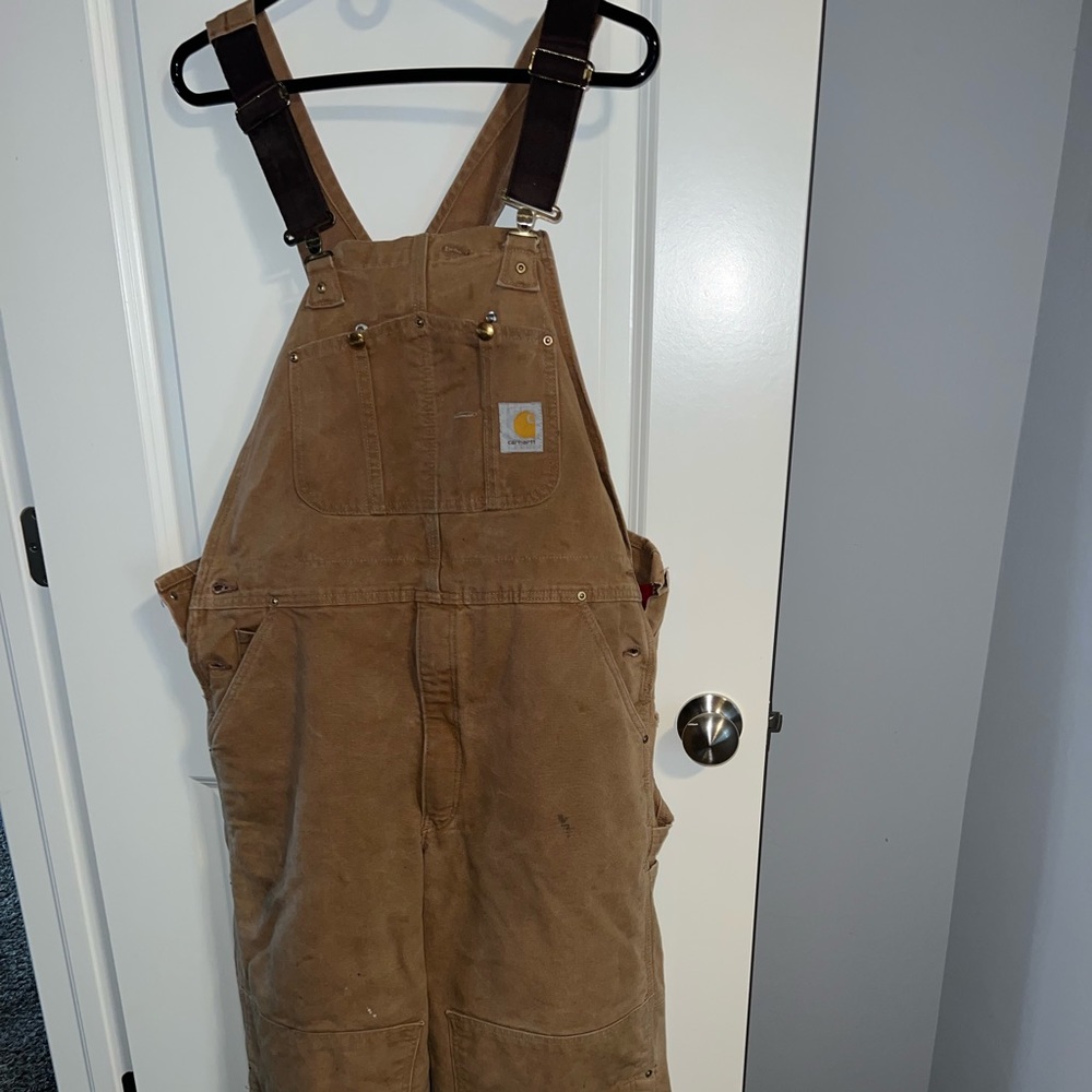 EUC M Carharrt Khaki jumper: 38 waist 28 length